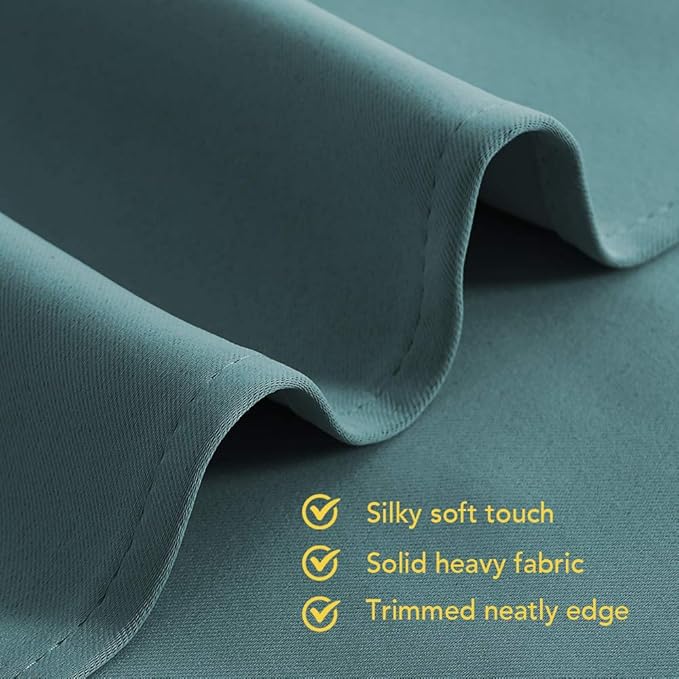 NICETOWN Window Curtain Panels, Thermal Insulated Solid Grommet Blackout - Image 5
