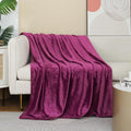 JIAHANNHA Purple Throw Blanket Fleece Blanket 60"x80", Super Soft Cozy Plush by JIAHANNHA