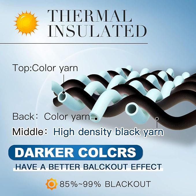 Yakamok Solid Blackout Curtains - Image 3