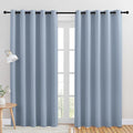 NICETOWN Room Darkening Draperies Window Curtain Panels, Vintage Blue, 2 Panels by NICETOWN