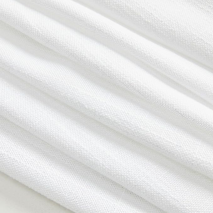 MYSKY HOME Floor to Ceiling Curtains 108 Inches White Sheer Window Drapes 2 - Image 6