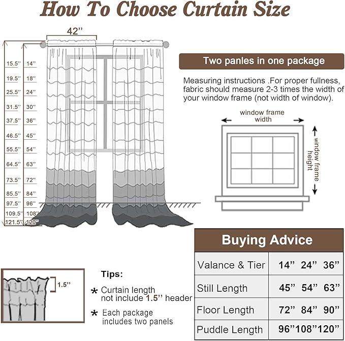 Chyhomenyc Sage Green Sheer Curtains 78 Inches Long 2 Panels Set - Image 6