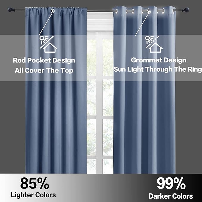 RYB HOME RV Curtains for Camper Windows, Mini Small Thermal Insulated Sunlight - Image 5