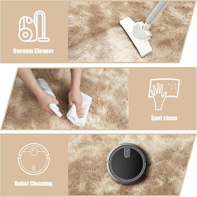 Shag Area Rug for Bedroom 4x6, Fluffy Area Rugs for Living Room, Soft Fuzzy Rug - Image 4