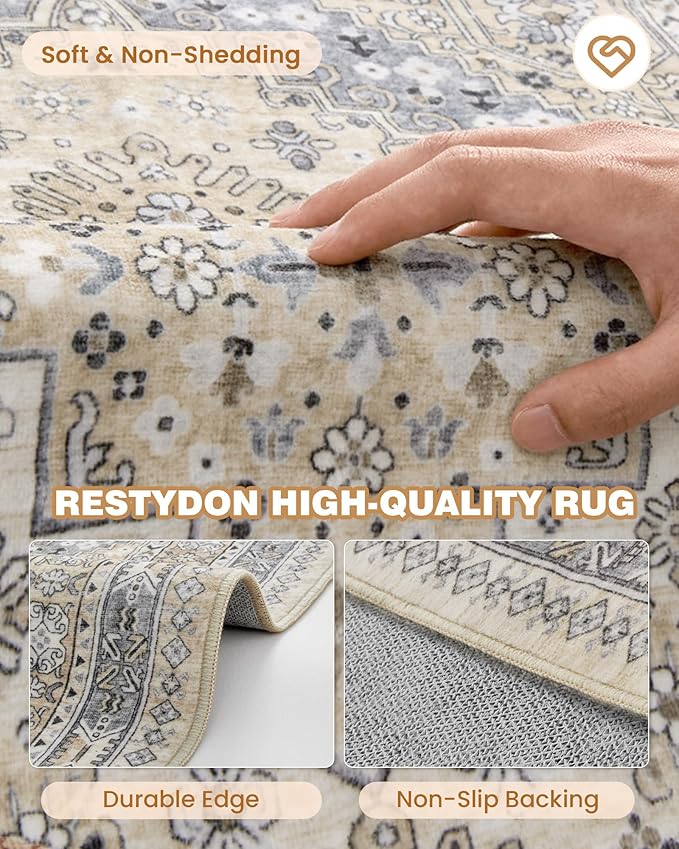 2x5 Rug Runner Washable for Entryway, Soft Bathroom Rugs - Image 7