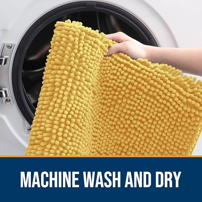 OLANLY Dog Door Mat for Muddy Paws 47x24, Absorbs Moisture and Dirt, Absorbent - Image 5