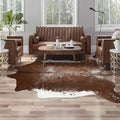 AROGAN 6×7.2 Feet Western Decor Faux Fur Cowhide Rug, Feet Premium Animal Skin by AROGANAREARUG