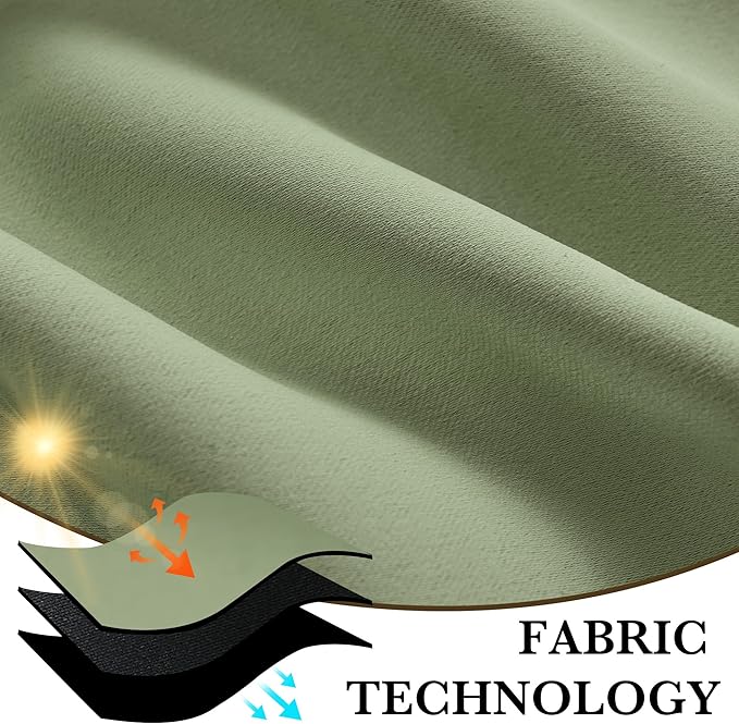 RYB HOME Bedroom Blackout Curtains 84 inches Long, 100% Blackout Thermal - Image 7