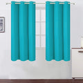 LEMOMO Turquoise/Teal Blackout Curtains/38 x 54 Inch/Set of Two Panels Grommet by Lemomo
