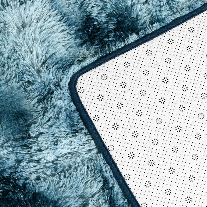 Deerhoo Large Shag Area Rugs 6 x 9, Tie-Dyed Plush Fuzzy Rugs - Image 6