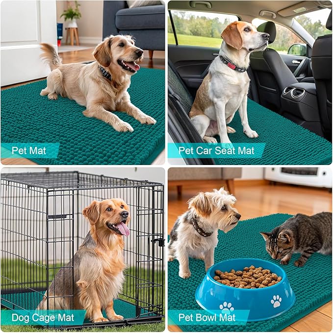 OLANLY Dog Door Mat for Muddy Paws 70x32, Absorbs Moisture and Dirt, Absorbent - Image 7