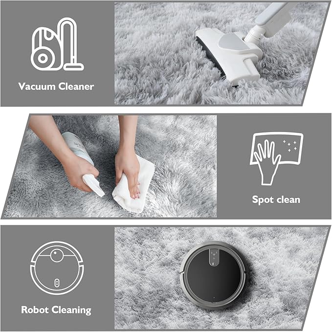 9x12 Fluffy Area Rugs for Living Room, Large Fuzzy Shag Area Rug for Bedroom - Image 4
