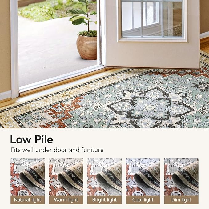 Lofus 9x12 Area Rugs for Living Room, Machine Washable Area Rug, Soft Large - Image 7