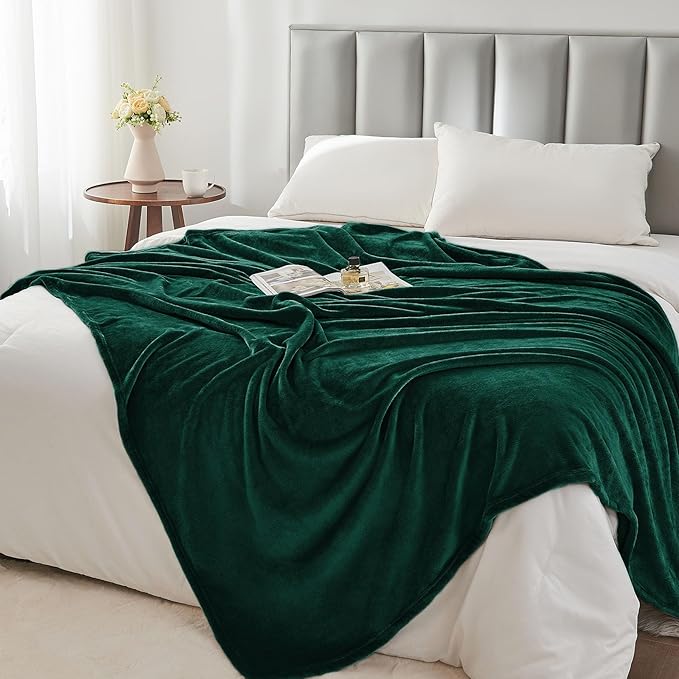 BEDELITE Fleece Blanket Christmas Forest Green Throw Blankets - Image 6