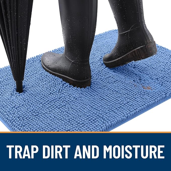 OLANLY Dog Door Mat for Muddy Paws 54x32, Absorbs Moisture and Dirt, Absorbent - Image 2