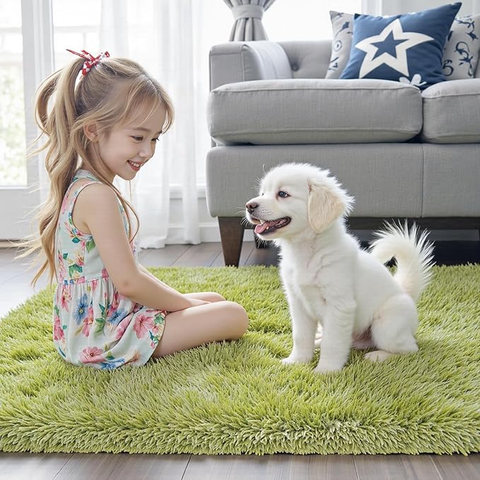 9x12 Area Rugs for Living Room Bedroom, Large Area Rug Shag Shaggy Carpet Soft - Image 7