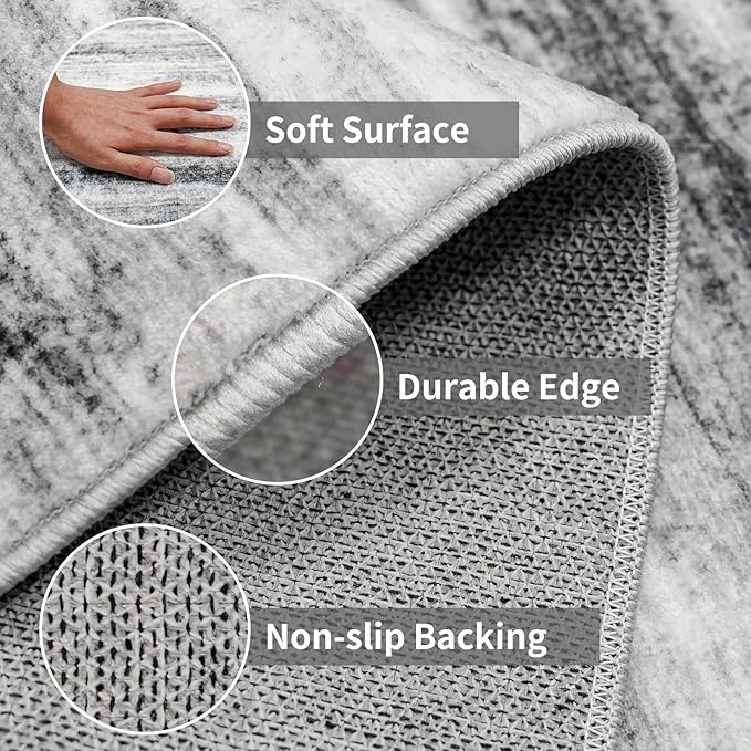 Large Runner Rugs for Hallway 4x16: Non-Slip Washable Wide Carpet - Image 4