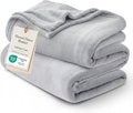 Bedsure GentleSoft Fleece Blanket California King Light Grey by BEDSURE