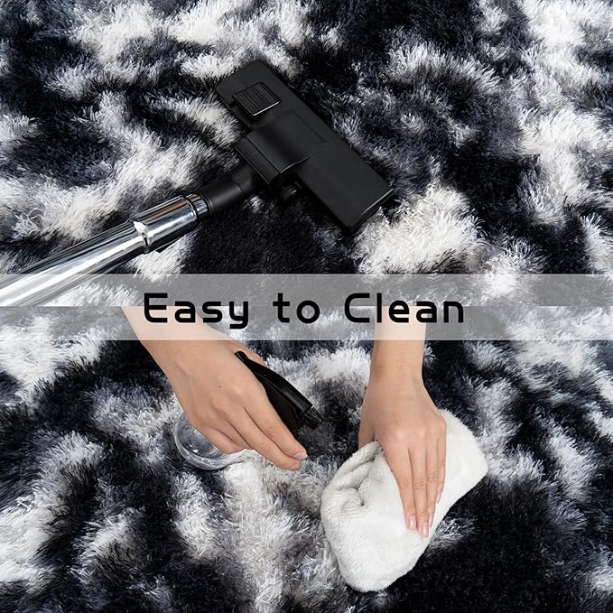 Pionblank Fluffy Small Rug for Bedroom 2x3 Feet, Shag Soft Area Rug, Modern - Image 5