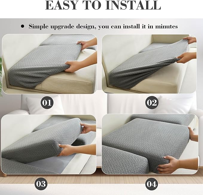 Sofa Covers Couch Covers for Sofa Pet Friendly Couch Cushion Covers Universal - Image 6