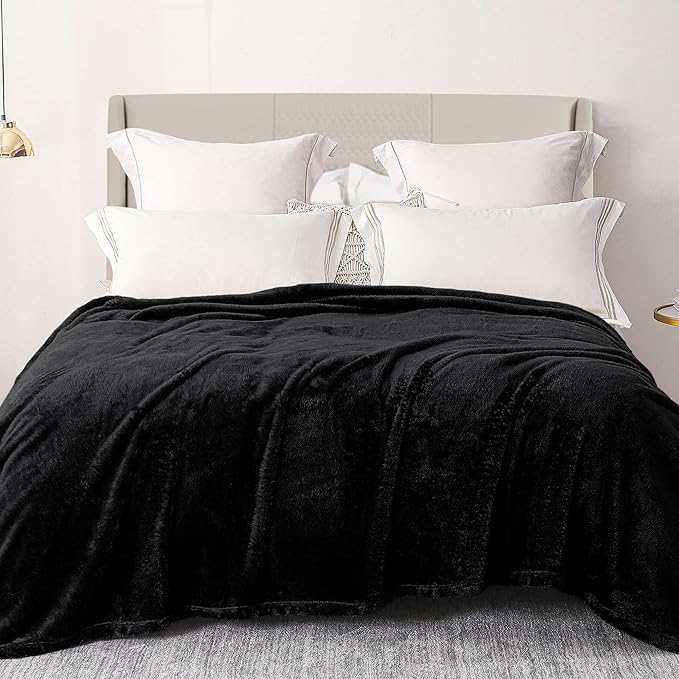 Exclusivo Mezcla Plush Fuzzy Fleece Bed Blanket Twin Size, Super Soft, Fluffy by ExclusivoMezcla