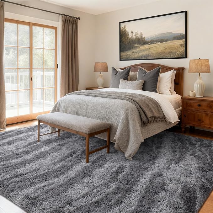 9x12 Ft Extra Large Shag Rugs for Living Room, Ultra Soft Fluffy Furry Area - Image 2