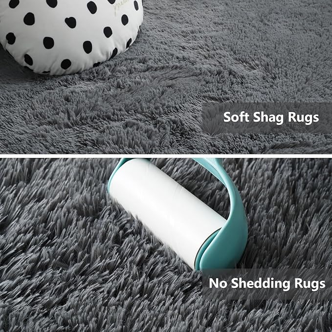Shag Area Rugs for Bedroom Living Room, 4X6 Ultra Soft Fluffy Area Rugs for Dorm - Image 3