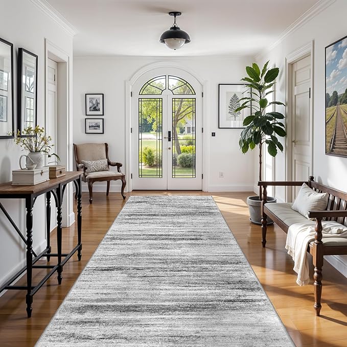 6x12 Runner Rug for Wide Hallway: Long Washable Area Rugs for Living Room - Image 3