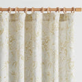 jinchan Floral Curtains 90 Inch Length Mustard Yellow Flower Linen Farmhouse by JINCHAN