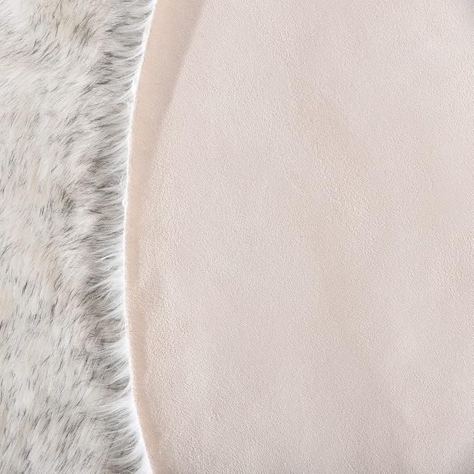 ORINOVA Grey and White Plush Machine Washable Area Rugs - Image 5