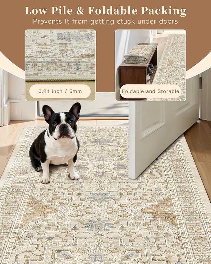 Madane Washable Runner Rug - Image 6