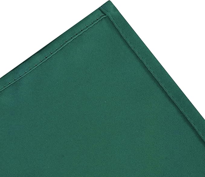 LEMOMO Dark Green Bedroom Blackout Curtains/38 x 54 Inch Long/Set of 2 Curtain - Image 8