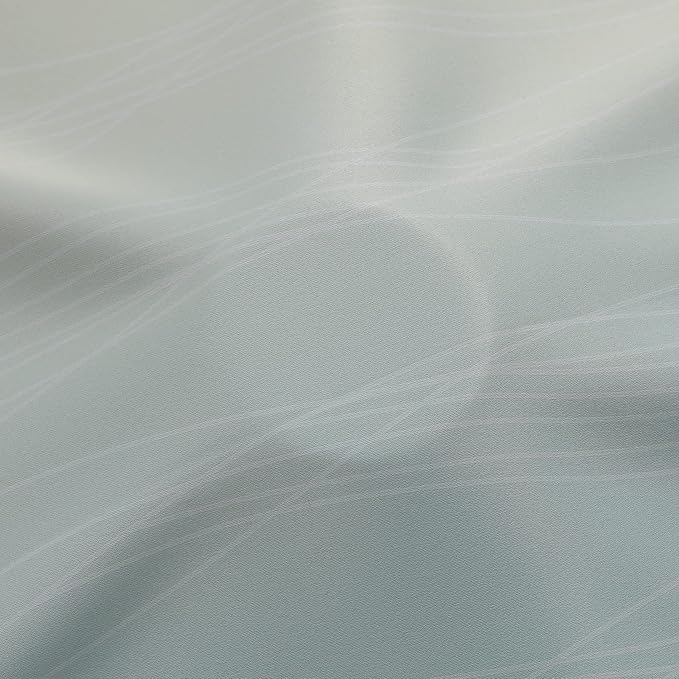Estelar Textiler Beige and Aqua Ombre Short Blackout Cafe Curtains 36 Inch - Image 8