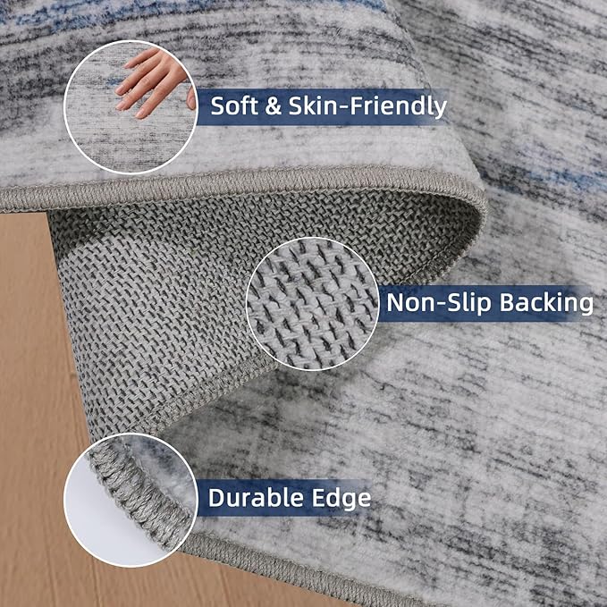 3x8 Runner Rug Non Slip Washable Rugs - Image 4