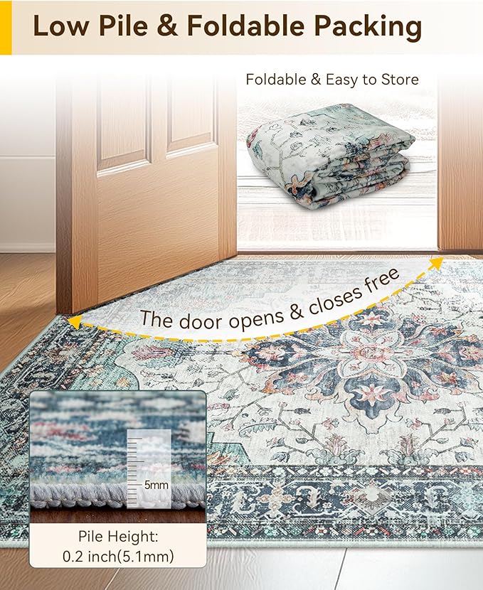 Area Rugs 2'x4' Kitchen Rugs Entry Rug Small Rugs - Image 5