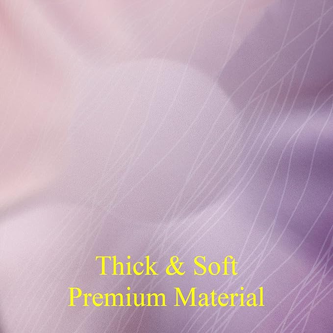 Pink and Purple Curtains 45 Inch Length 2 panels, Full Light Blocking Ombre - Image 8
