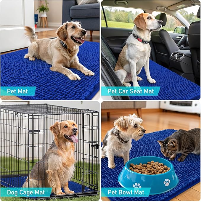 OLANLY Dog Door Mat for Muddy Paws 70x24, Absorbs Moisture and Dirt, Absorbent - Image 7
