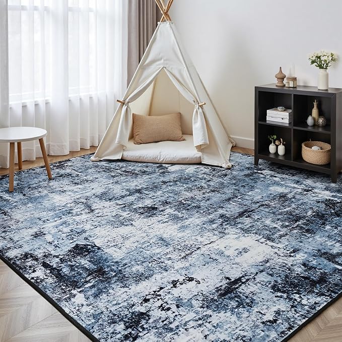 Rugflix 5x7 Area Rugs for Living Room, Washable Large Rug Stain-Resistant Low - Image 8