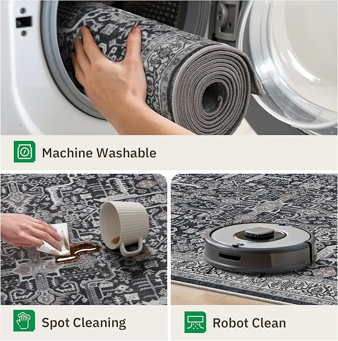 Washable 2x3 Entryway Area Rug - Image 4