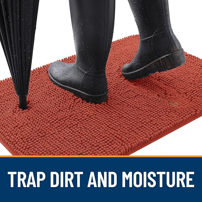 OLANLY Dog Door Mat for Muddy Paws 40x24, Absorbs Moisture and Dirt, Absorbent - Image 2