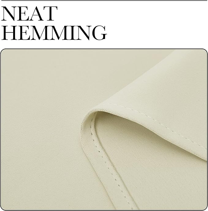 NICETOWN Beige Room Darkening Curtains 78" Long - Image 8