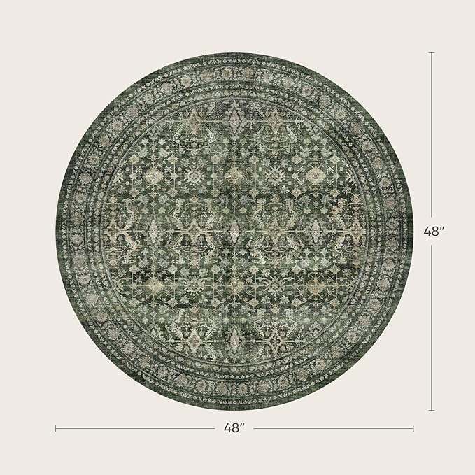 Lofus 4ft Area Rugs for Living Room, Soft Boho Carpets for Bedroom Dining Room - Image 2