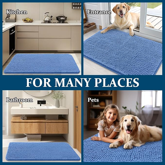 OLANLY Dog Door Mat for Muddy Paws 30x17, Absorbs Moisture and Dirt, Absorbent - Image 8