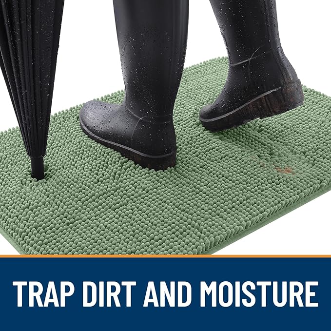 OLANLY Dog Door Mat for Muddy Paws 40x32, Absorbs Moisture and Dirt, Absorbent - Image 2