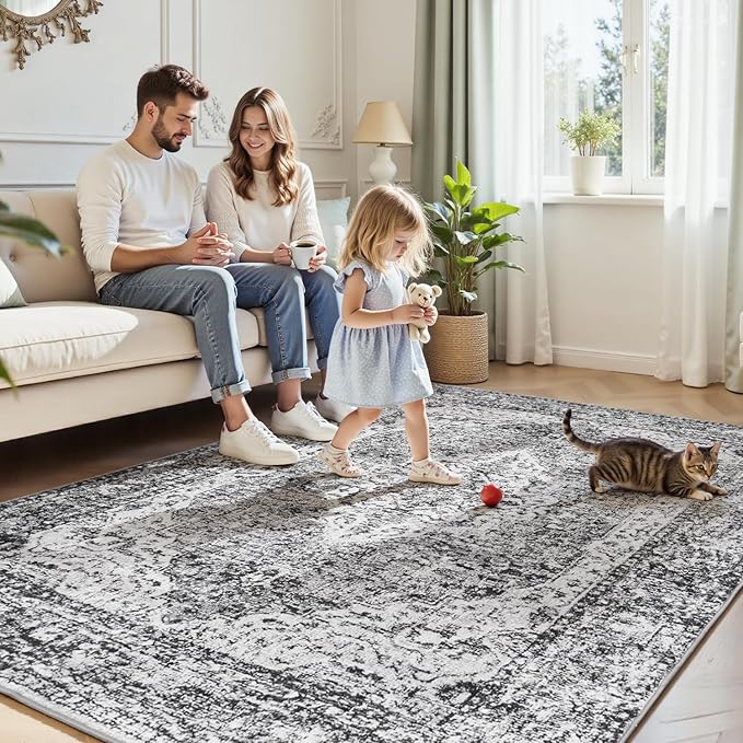 Lofus 5x7 Area Rugs for Living Room, Washable Area Rug, Rugs for Bedroom - Image 3