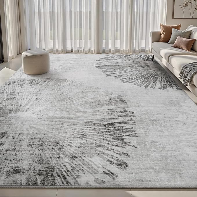 6x9 Area Rugs for Living Room-Machine Washable Rug Ultra Soft Non Slip Area Rug by AMOAMI