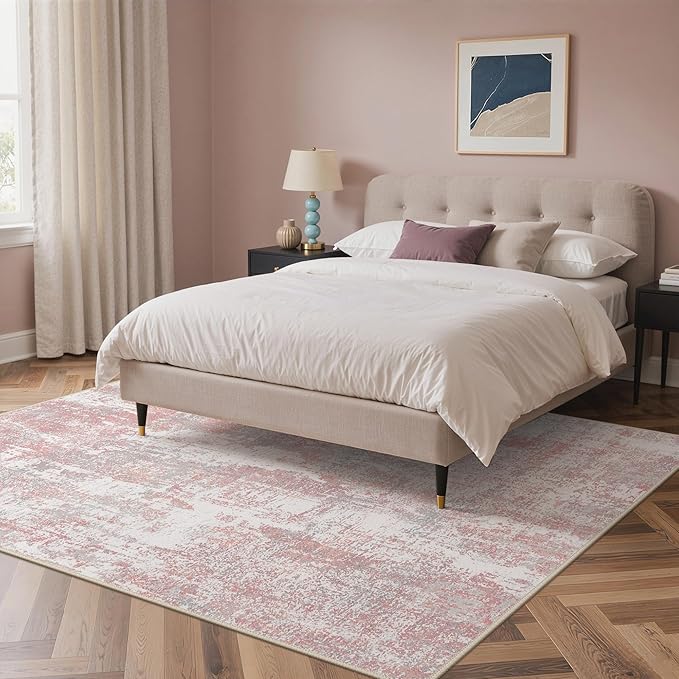 Area Rugs 5x7 for Living Room Bedroom, Modern Abstract Machine Washable Rug - Image 4