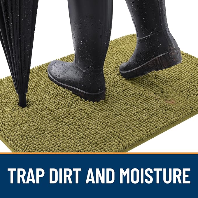 OLANLY Dog Door Mat for Muddy Paws 47x24, Absorbs Moisture and Dirt, Absorbent - Image 2