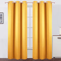LEMOMO Yellow Thermal Blackout Curtains/42 x 95 Inch/Set of 2 Panels Room by Lemomo