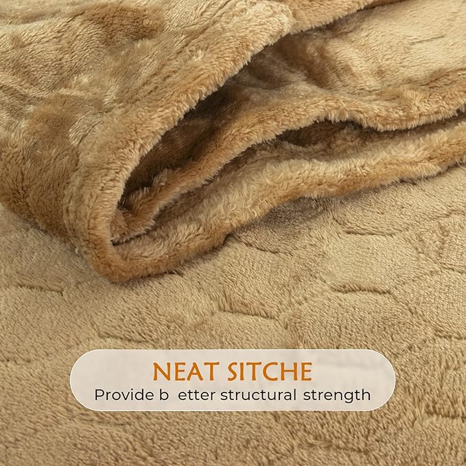 TOONOW Fleece Blanket Textured Fuzzy Plush Throw Blanket Twin Size 60" x 80" - Image 5